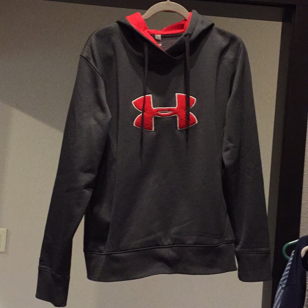 Under armour dark grey sweatshirt, size XL